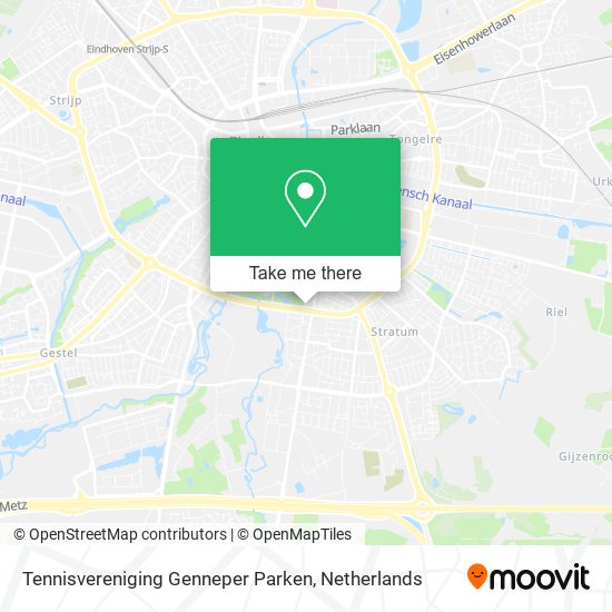 Tennisvereniging Genneper Parken map