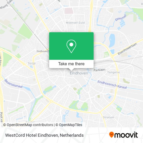 WestCord Hotel Eindhoven Karte