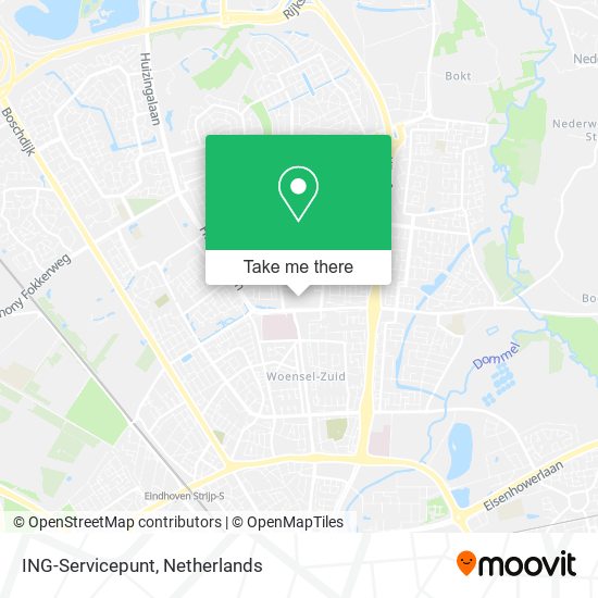 ING-Servicepunt map