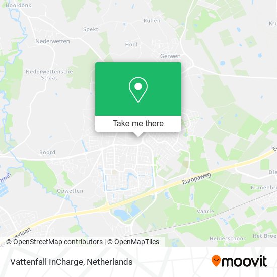 Vattenfall InCharge map