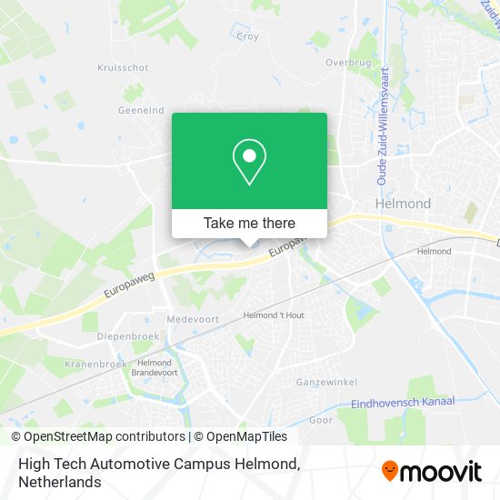 High Tech Automotive Campus Helmond Karte
