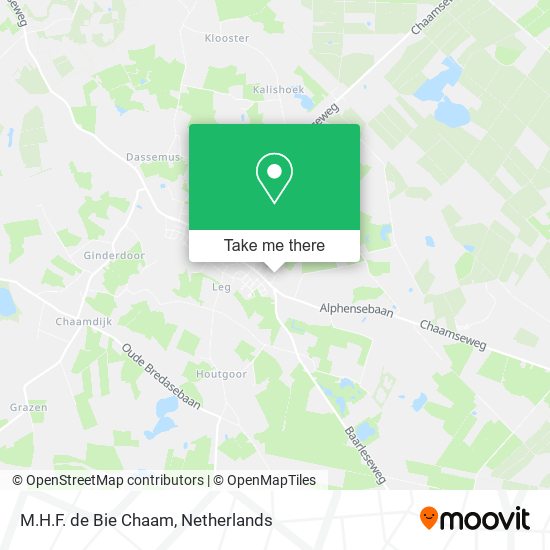 M.H.F. de Bie Chaam map