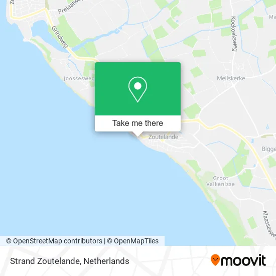Strand Zoutelande map