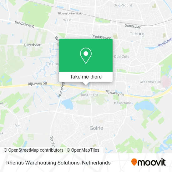 Rhenus Warehousing Solutions map