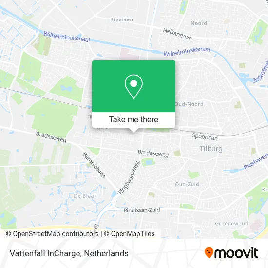 Vattenfall InCharge map