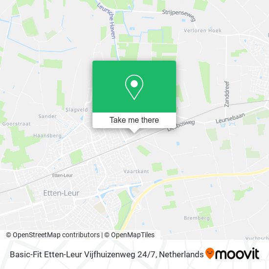 Basic-Fit Etten-Leur Vijfhuizenweg 24 / 7 map