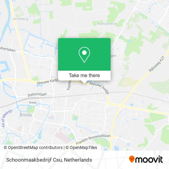 Schoonmaakbedrijf Csu map