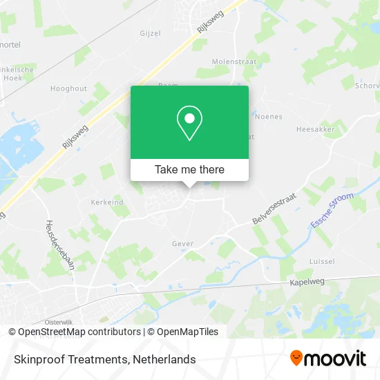 Skinproof Treatments map