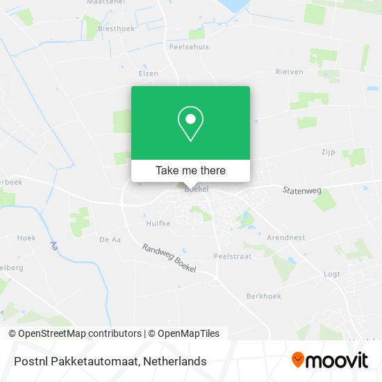 Postnl Pakketautomaat map