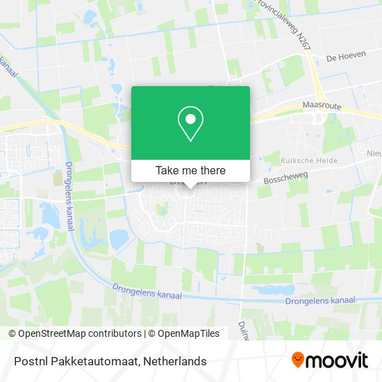 Postnl Pakketautomaat map
