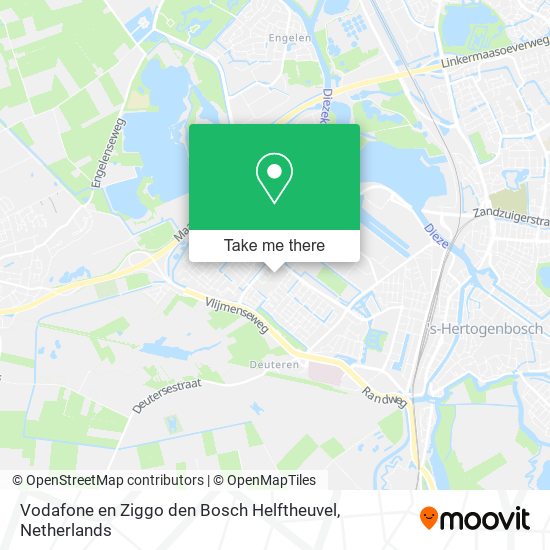 Vodafone en Ziggo den Bosch Helftheuvel Karte