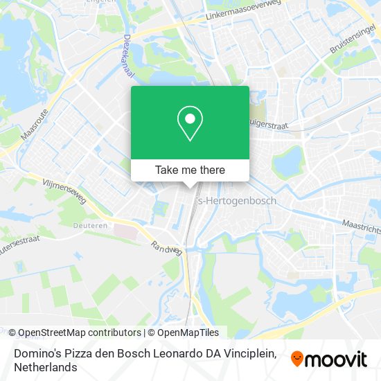 Domino's Pizza den Bosch Leonardo DA Vinciplein map