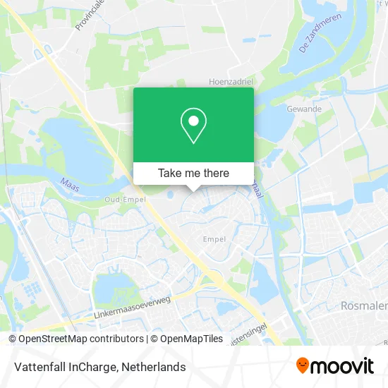 Vattenfall InCharge map