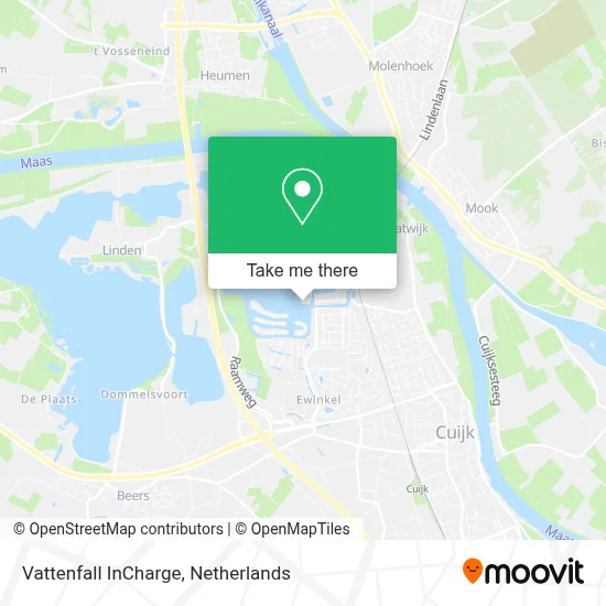 Vattenfall InCharge map