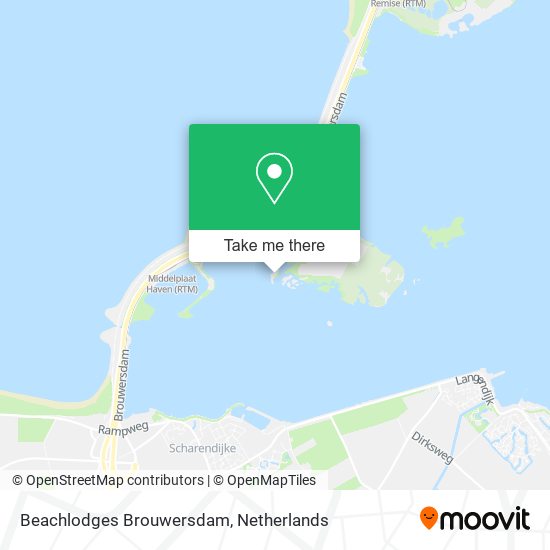 Beachlodges Brouwersdam map