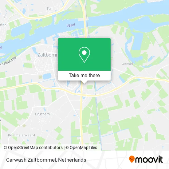 Carwash Zaltbommel map