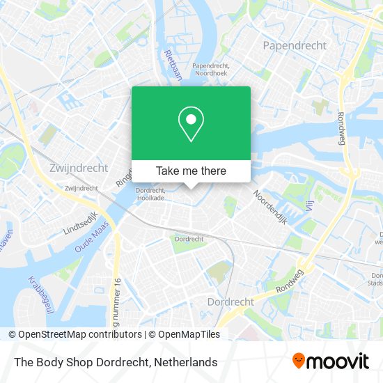 The Body Shop Dordrecht map