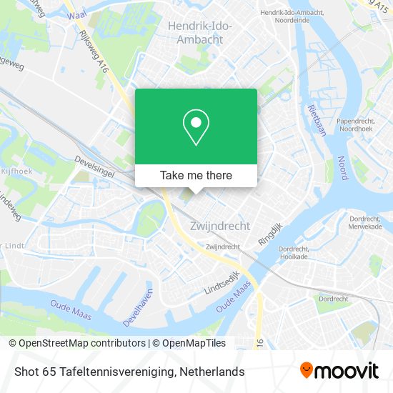 Shot 65 Tafeltennisvereniging map