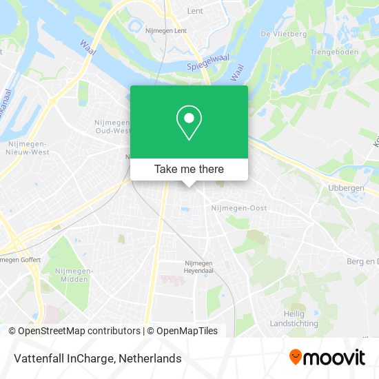 Vattenfall InCharge map