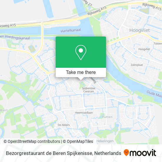 Bezorgrestaurant de Beren Spijkenisse map