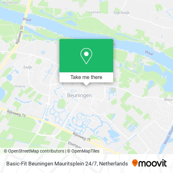 Basic-Fit Beuningen Mauritsplein 24 / 7 Karte