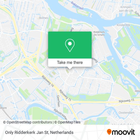 Only Ridderkerk Jan St map