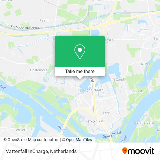 Vattenfall InCharge map