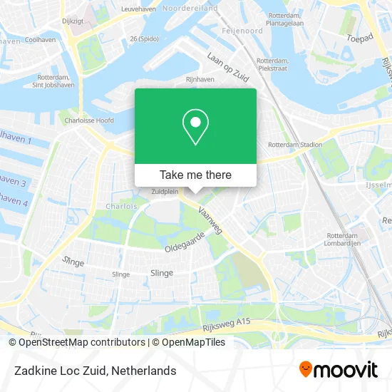 Zadkine Loc Zuid map