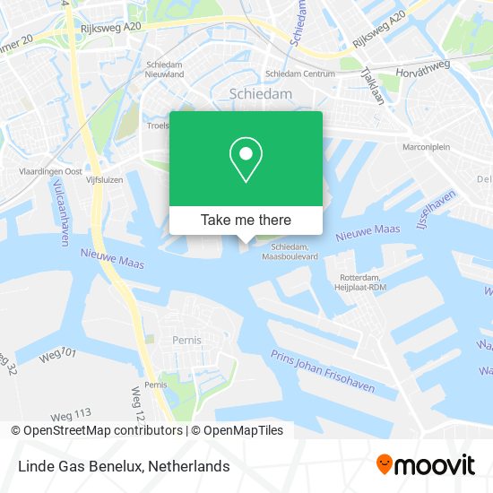 Linde Gas Benelux map