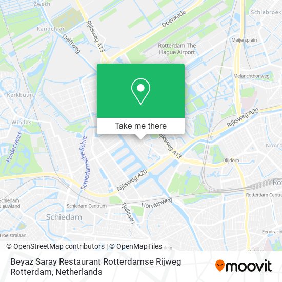 Beyaz Saray Restaurant Rotterdamse Rijweg Rotterdam Karte