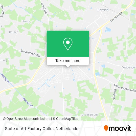 State of Art Factory Outlet map