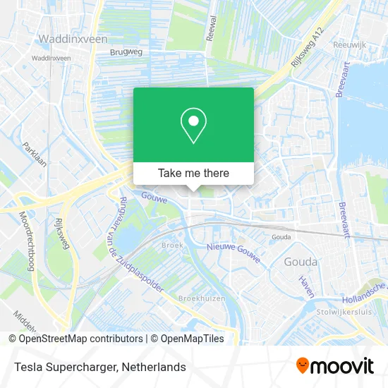 Tesla Supercharger map