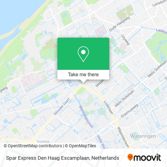 Spar Express Den Haag Escamplaan map