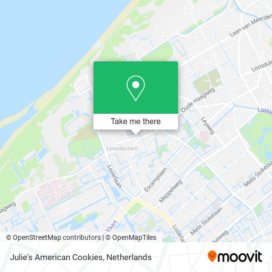 Julie's American Cookies map