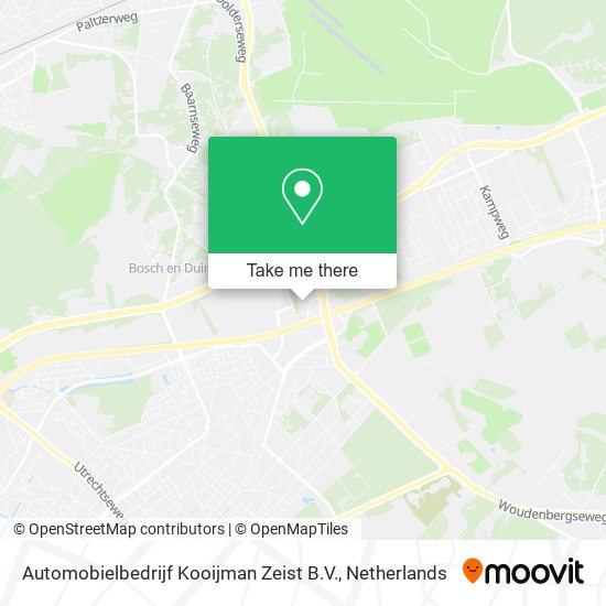 Automobielbedrijf Kooijman Zeist B.V. map