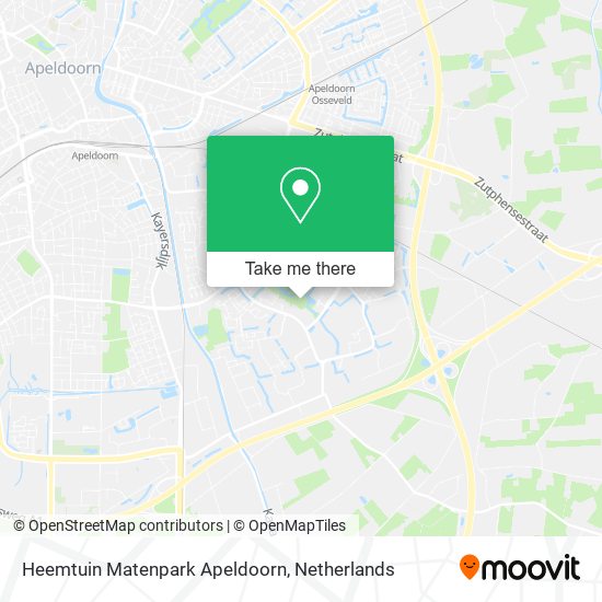 Heemtuin Matenpark Apeldoorn map