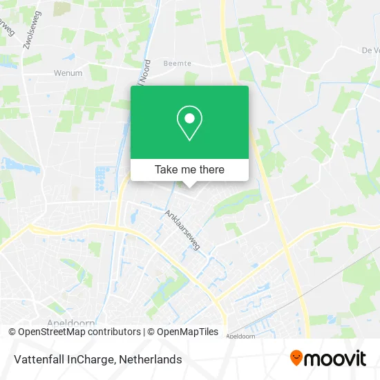Vattenfall InCharge map