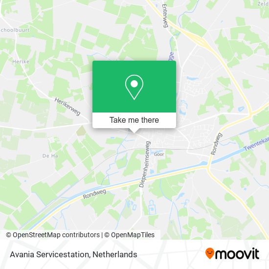 Avania Servicestation map