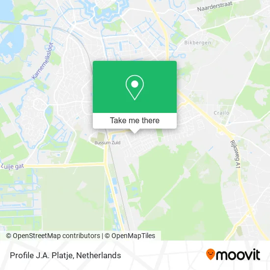 Profile J.A. Platje map