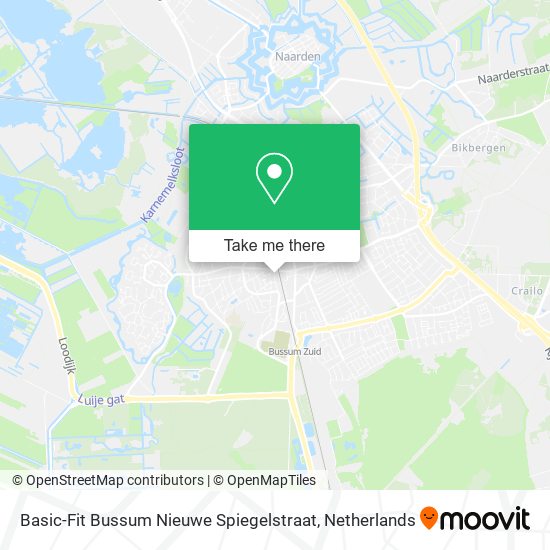 Basic-Fit Bussum Nieuwe Spiegelstraat map