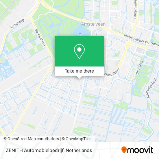 ZENITH Automobielbedrijf map