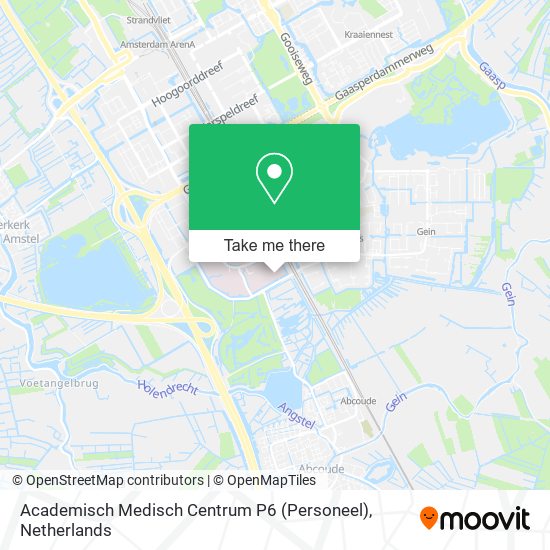 Academisch Medisch Centrum P6 (Personeel) map