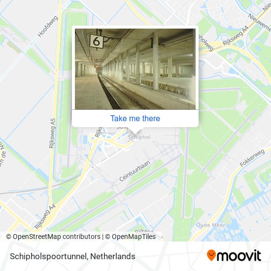 Schipholspoortunnel map