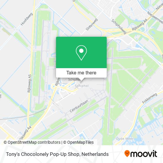 Tony's Chocolonely Pop-Up Shop map