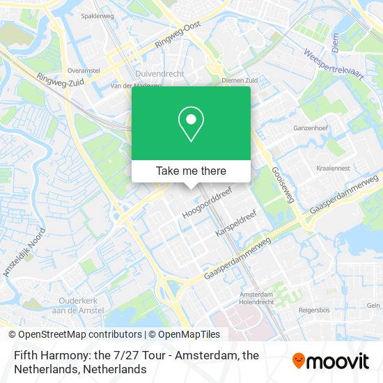 Fifth Harmony: the 7 / 27 Tour - Amsterdam, the Netherlands map