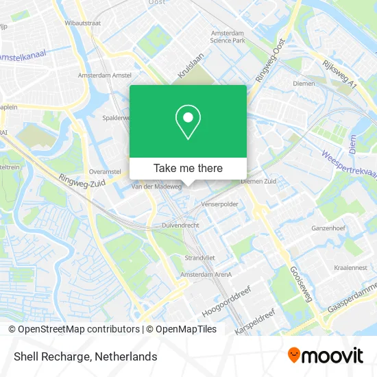 Shell Recharge map
