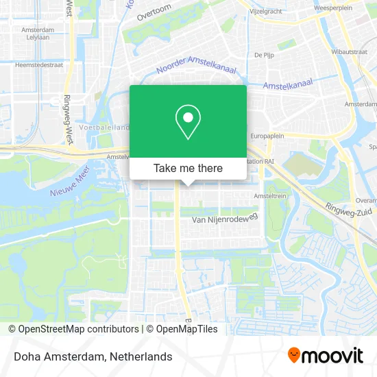 Doha Amsterdam map