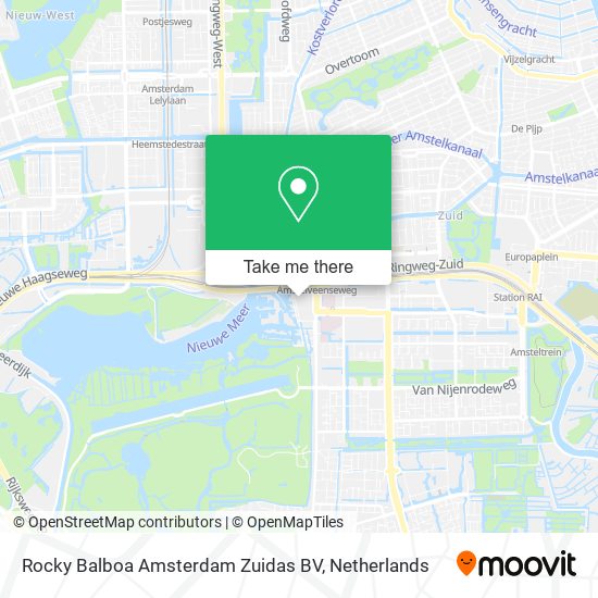 Rocky Balboa Amsterdam Zuidas BV map