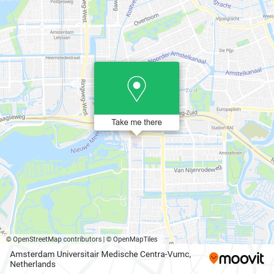 Amsterdam Universitair Medische Centra-Vumc Karte