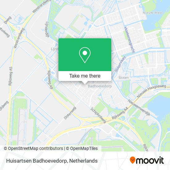 Huisartsen Badhoevedorp map
